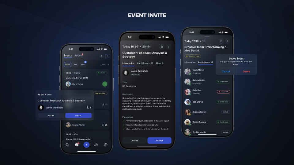 app UI